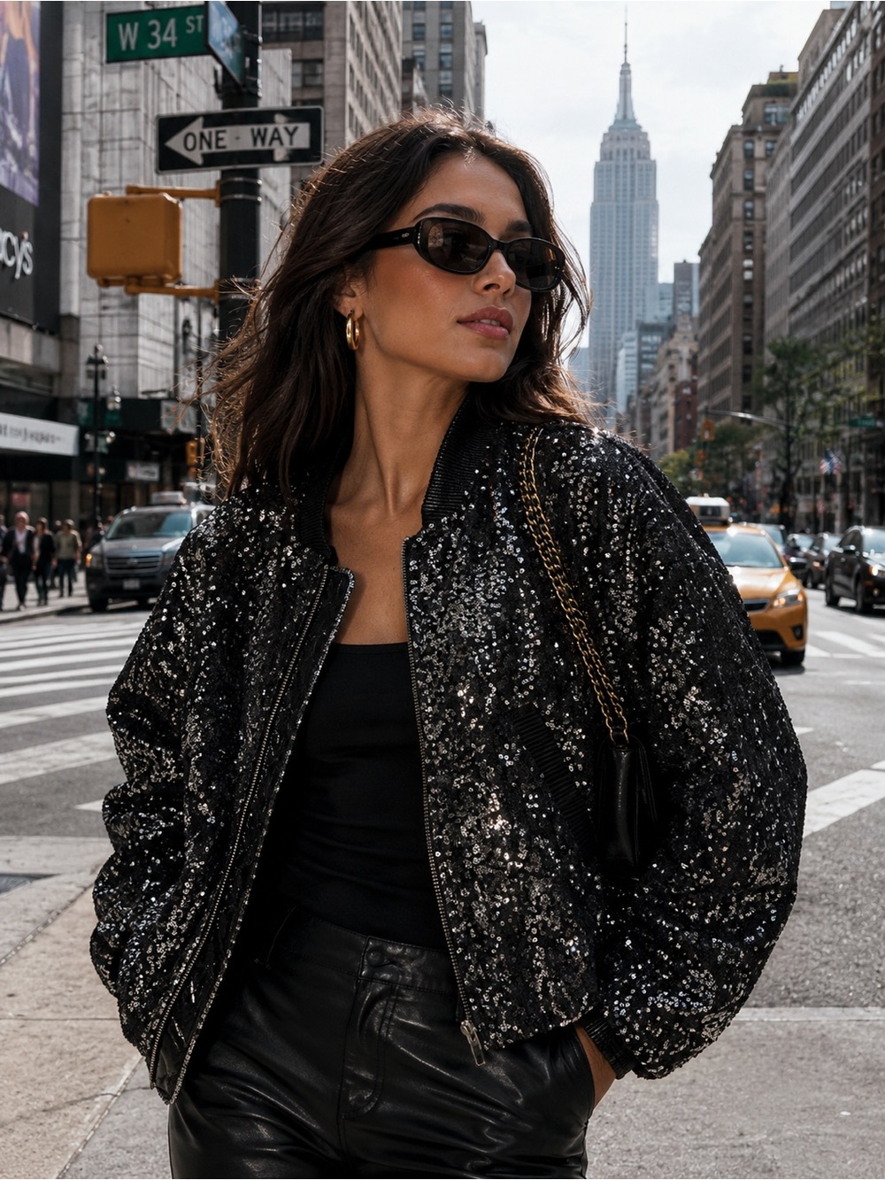 Sequin blanc nyc puffer jacket size small - Picture 1 of 9
